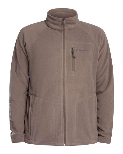 Columbia Gray Fast Trek Zip Fleece for men