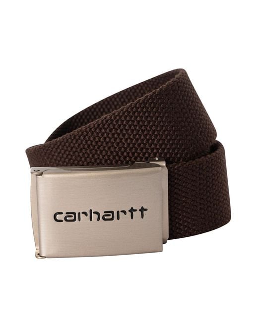 Carhartt Brown Logo Cip Belt for men