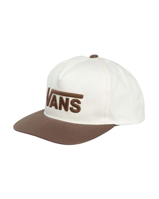 Vans White Drop V Logo Cap for men