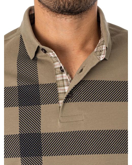 Barbour Gray Blaine Polo Shirt for men