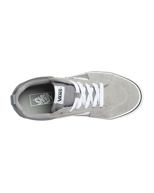 Vans White Filmore Suede Canvas Trainers for men