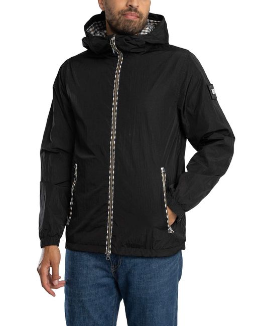 Weekend Offender Black Campania Check Jacket for men