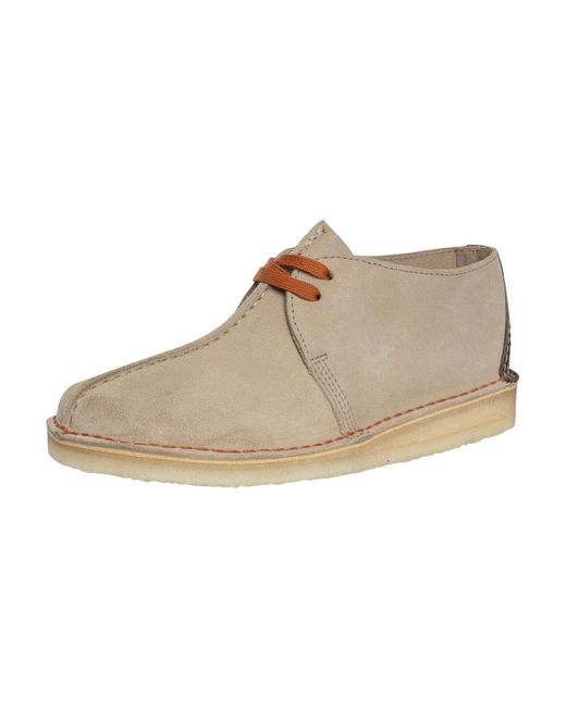 Clarks Natural Desert Trek Suede Shoes for men