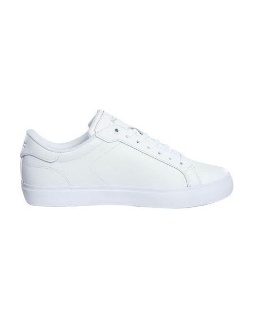 Lacoste White Powercourt 125 2 Sma Leather Trainers for men