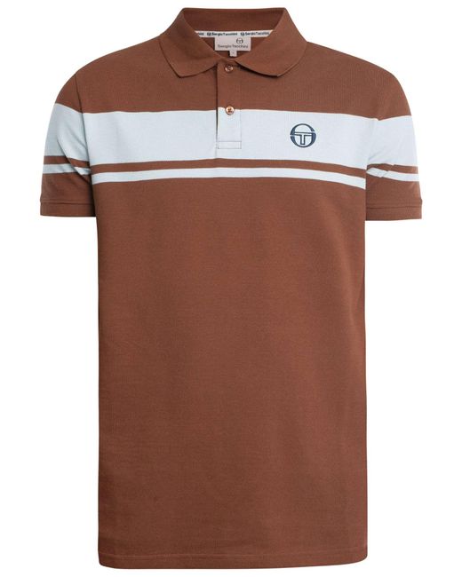 Sergio Tacchini Brown Young Line Polo Shirt for men