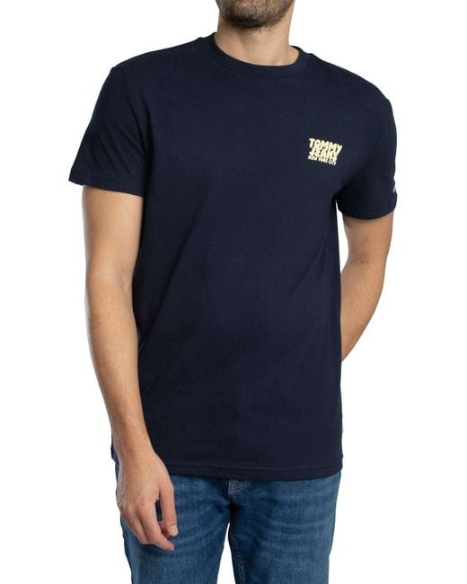 Tommy Hilfiger Blue Regular Bubble Back T-shirt for men