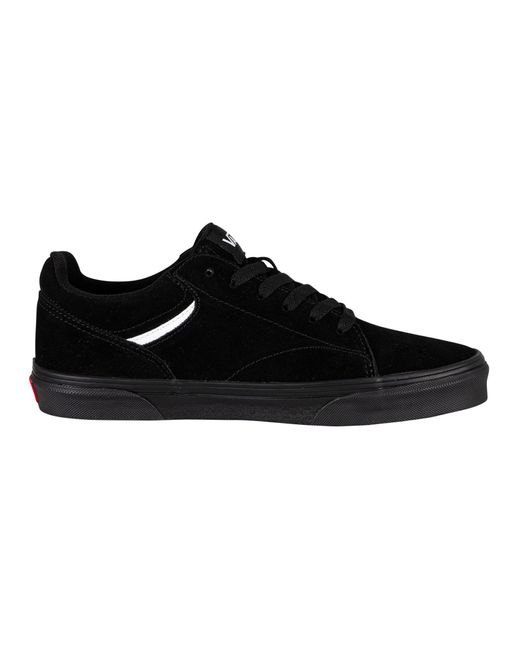 Vans Black Seldan Suede Trainers for men