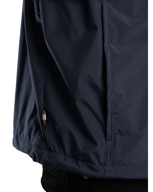 Aquascutum Blue Colour Block Badge Jacket for men
