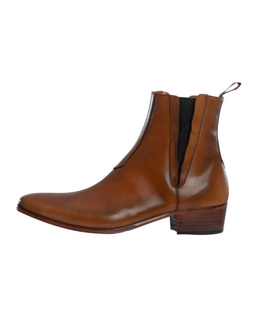 Jeffery West Brown Carlito Leather Boots for men