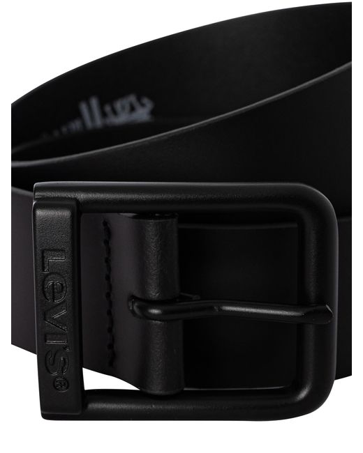Levi's Black Alderpoinnt Leather Belt for men
