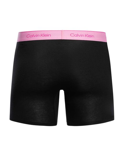 Calvin Klein Black 5 Pack Icon Boxer Briefs for men