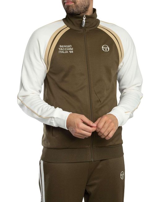 Sergio Tacchini Green Ghibli Davis Track Jacket for men
