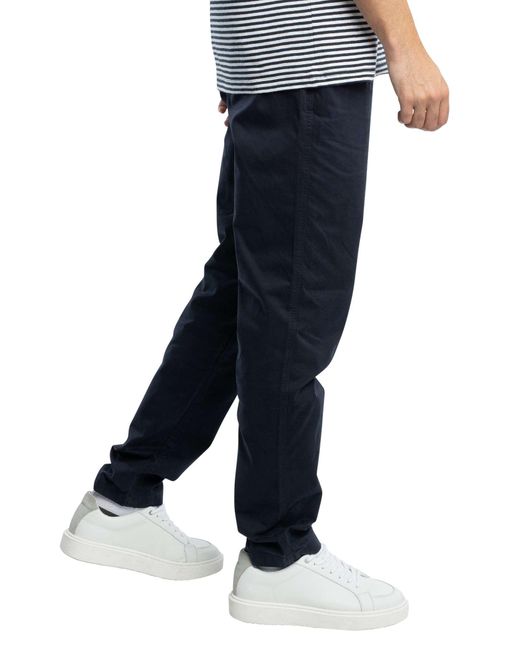 Lyle & Scott Blue Five Pocket Chino Trousers for men
