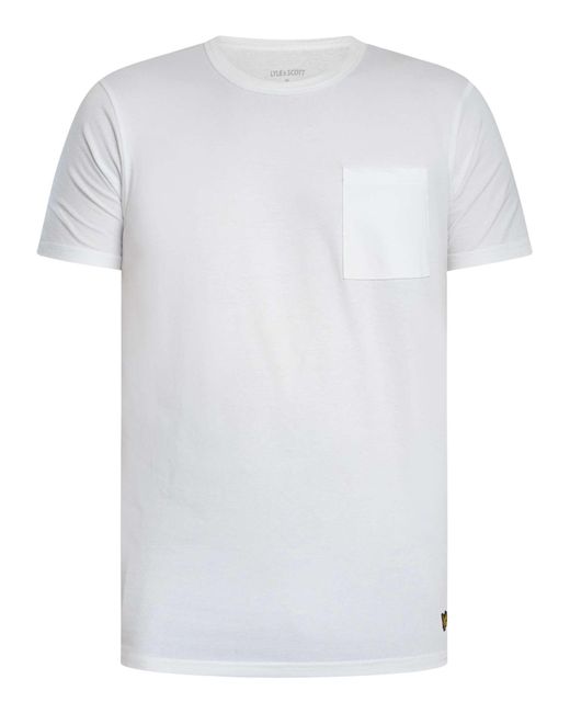 Lyle & Scott Blue 2 Pack Pocket Basic Lounge T-shirts for men