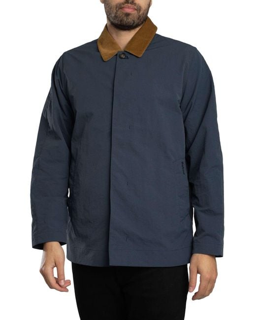 Barbour Blue Short Rokig Showerproof Jacket for men