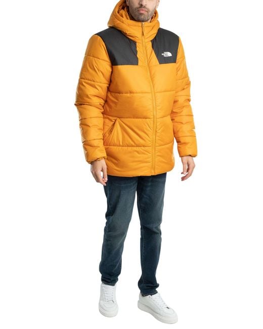 The North Face Orange Massif Puffer Jacket for men