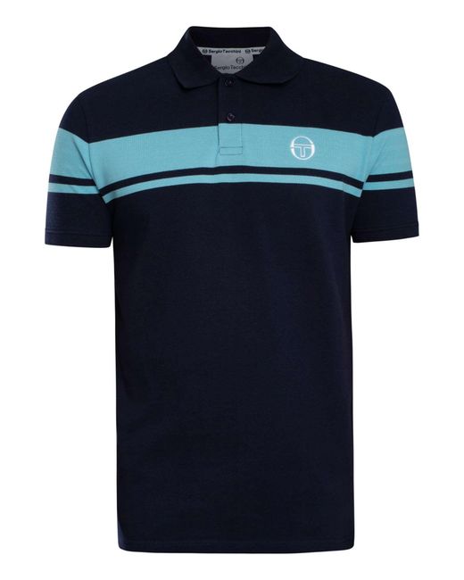 Sergio Tacchini Black Young Line Polo Shirt for men