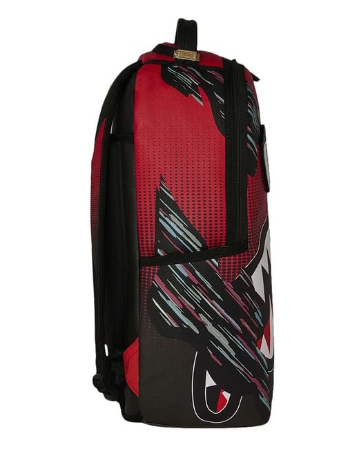 Sprayground Red Split Design Backpack for men