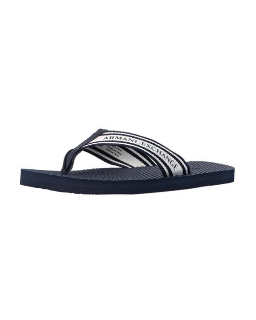 Armani Exchange Woven Strap Sandals in Blue for Men | Lyst