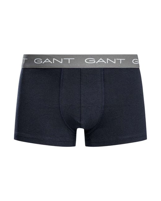 Gant Blue 3 Pack Trunks for men