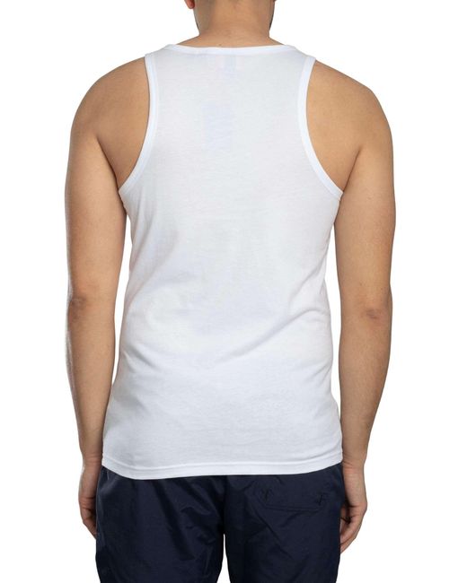Superdry White Essential Logo Vest for men