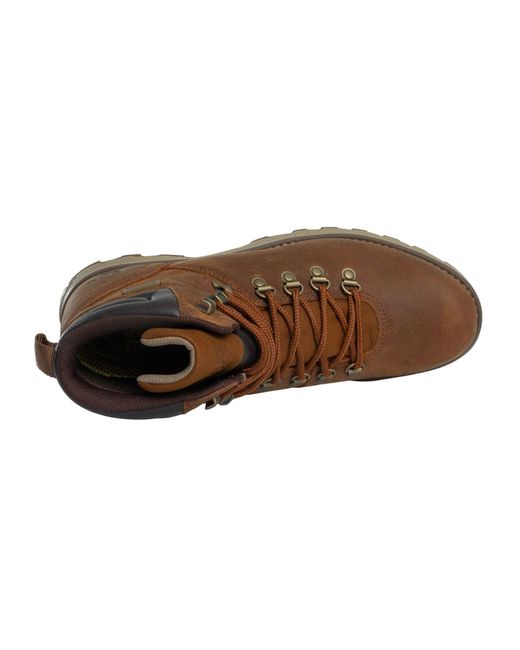 Caterpillar Brown Sire Waterproof Leather Boots for men