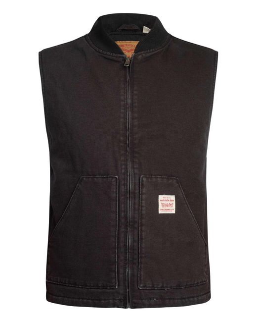 Levi's Black Sansome Gilet for men