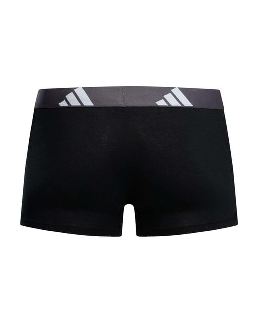 Adidas Black 5 Pack Active Flex Cotton Trunks for men
