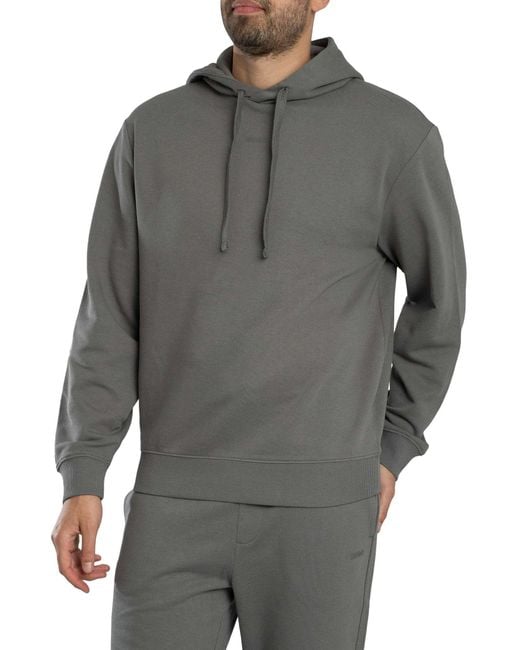 HUGO Gray Dapo Dayote Hooded Tracksuit for men