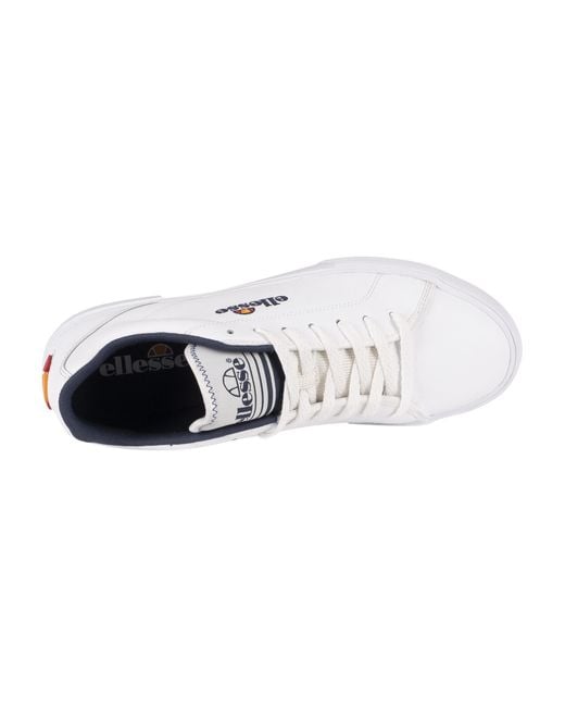 Ellesse White Taggia Leather Trainers for men
