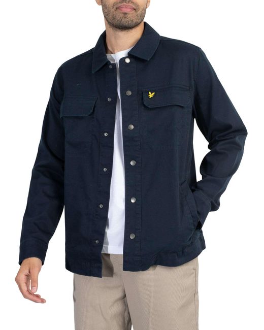 Lyle Scott Bedford Cord Overshirt in Blue for Men Lyst