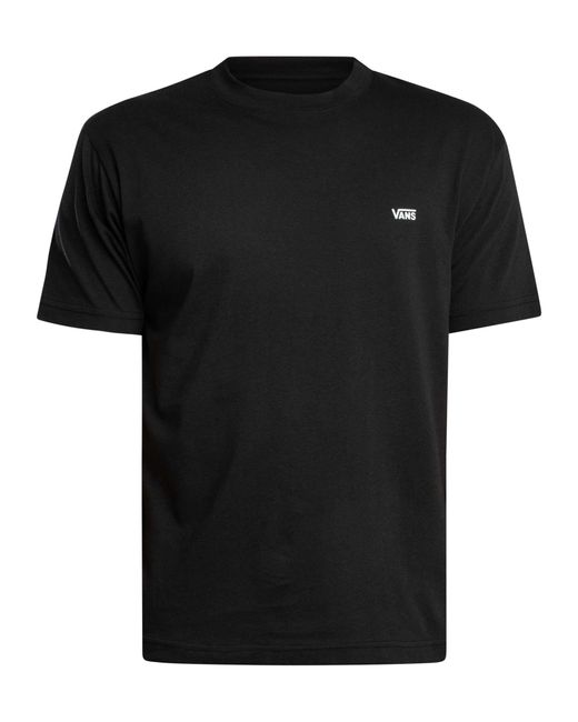 Vans Black Left Chest Logo T-shirt for men
