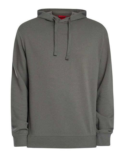 HUGO Gray Dapo Pullover Hoodie for men