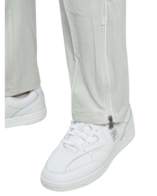 Fila Gray Fio Velour Straight Joggers for men
