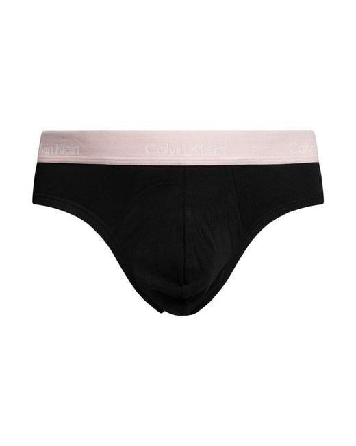 Calvin Klein Black 3 Pack Icon Hip Briefs for men