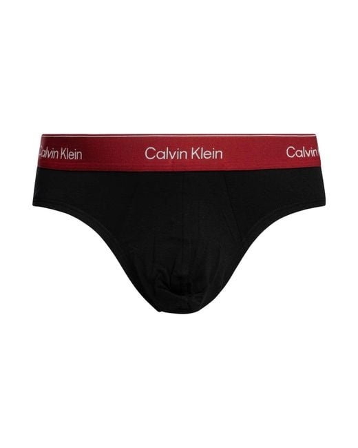 Calvin Klein Black 3 Pack Icon Hip Briefs for men