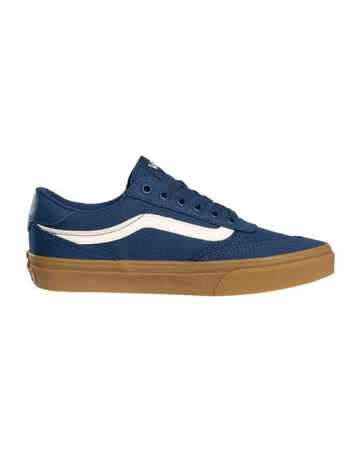 Vans Blue Brooklyn Canvas Trainers for men