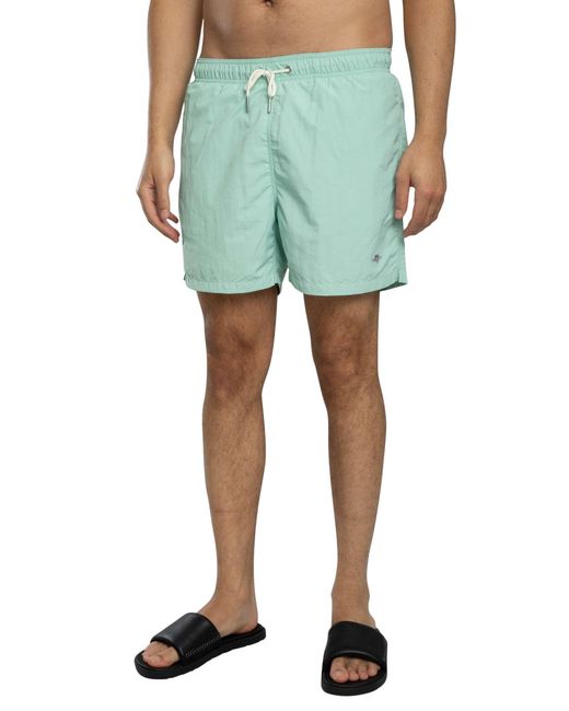 Gant Green Logo Swim Shorts for men