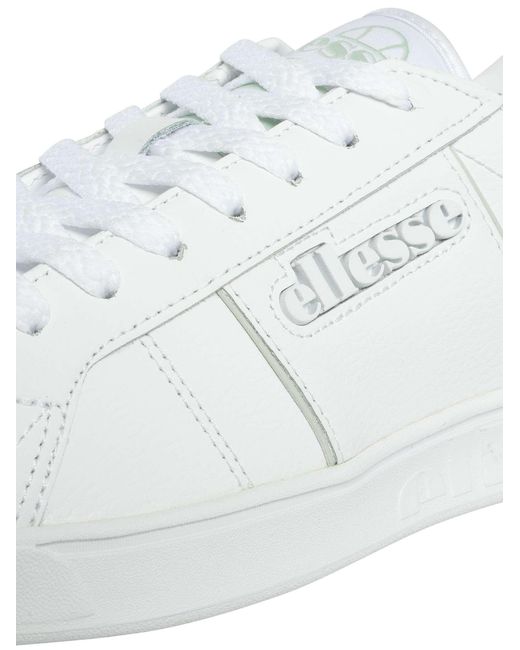 Ellesse White Ls-80 Leather Trainers for men