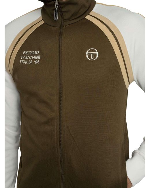 Sergio Tacchini Green Ghibli Davis Track Jacket for men