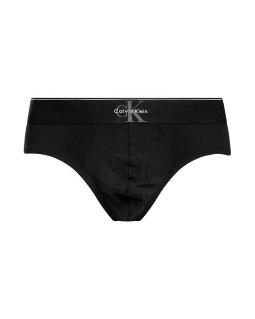Calvin Klein Black 3 Pack Graphic Monogram Hip Briefs for men