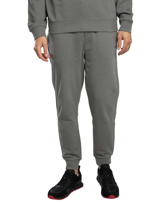 HUGO Gray Dapo Dayote Hooded Tracksuit for men