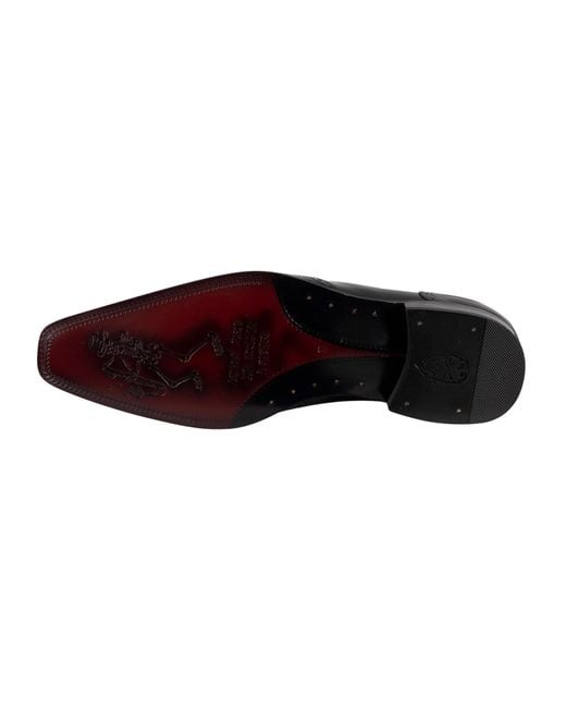 Jeffery West Black Oxford Polished Leather Shoes for men