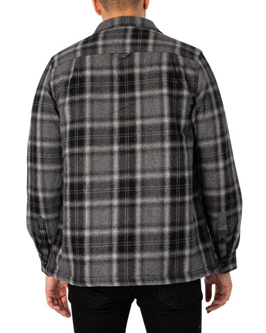 Superdry Black Wool Miller Overshirt for men