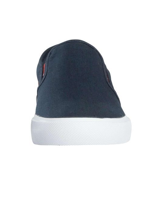 Ellesse Blue Prazzo Text Am Slip On Trainers for men