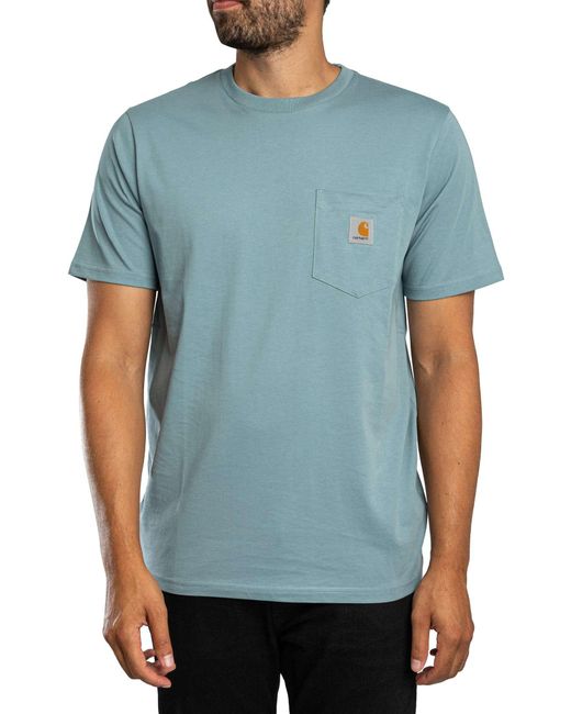 Carhartt Blue Pocket T-shirt for men