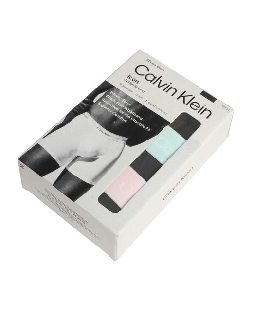 Calvin Klein Black 3 Pack Boxer Briefs for men