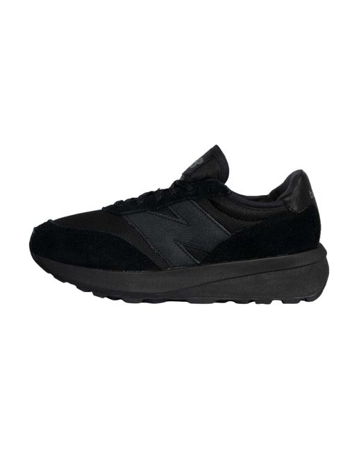 New Balance Black 370 Suede Trainers for men