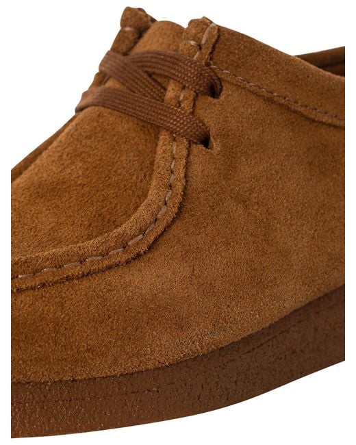 Clarks Brown Wallabee Suede Shoes for men