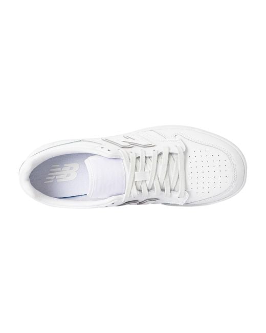 New Balance White Bb480 Leather Trainers for men